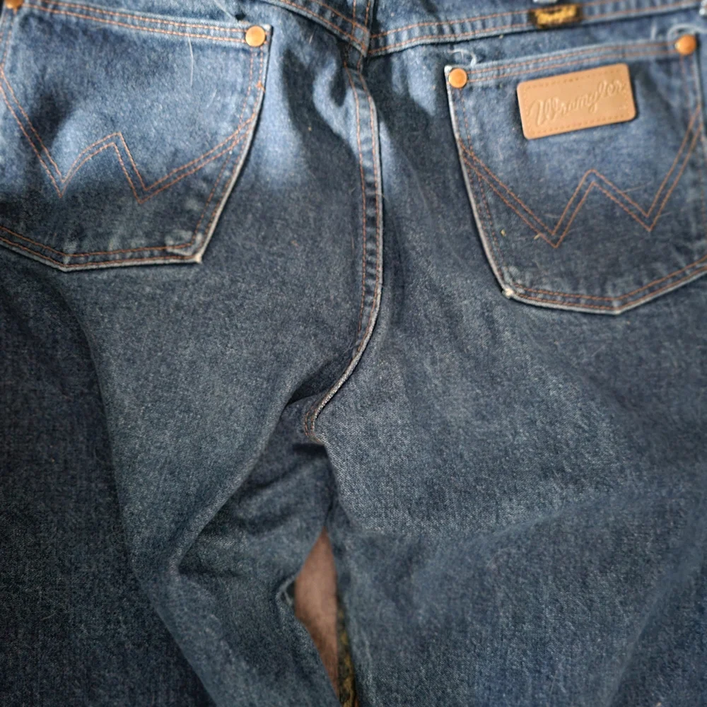 Lot of 3. MWZ Wrangler Originals. Men's Blue Jeans Excellent, Ready To Ride. - Picture 6 of 7